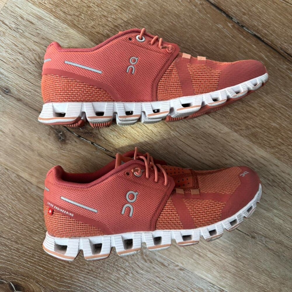 On Cloud Cloudswift Trainers Chili Rust Coral Pin… - image 6